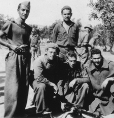 Len Levenson with a group of college students in Spain