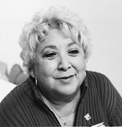 Terri Perez smilling at camera