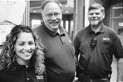 Three supervisors standing