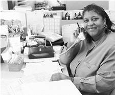 Deborah Cotton on the phone