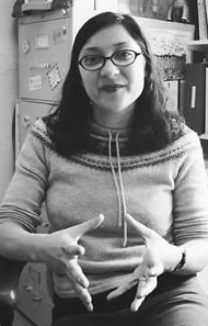 Photo of Stepanie jesturing